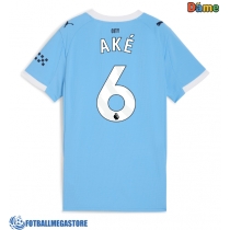 Fotballdrakt Dame Manchester City Nathan Ake #6 Hjemmedrakt 2025-26 Kortermet